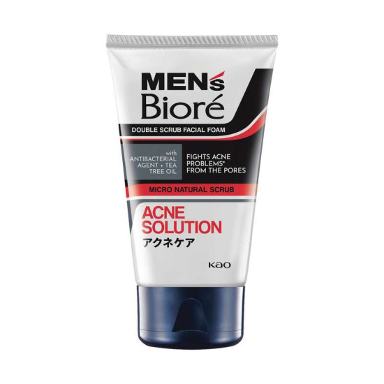 MEN'S BIORE DOUBLE SCRUB ACNE 100G