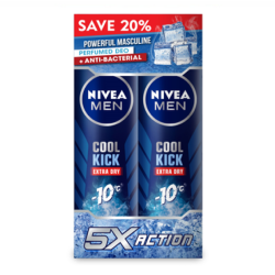 NIVEA MEN SPRAY  - COOL KICK COOL ACTIVE 150ML*2 NIVEA MEN SPRAY  - COOL KICK COOL ACTIVE 150ML*2