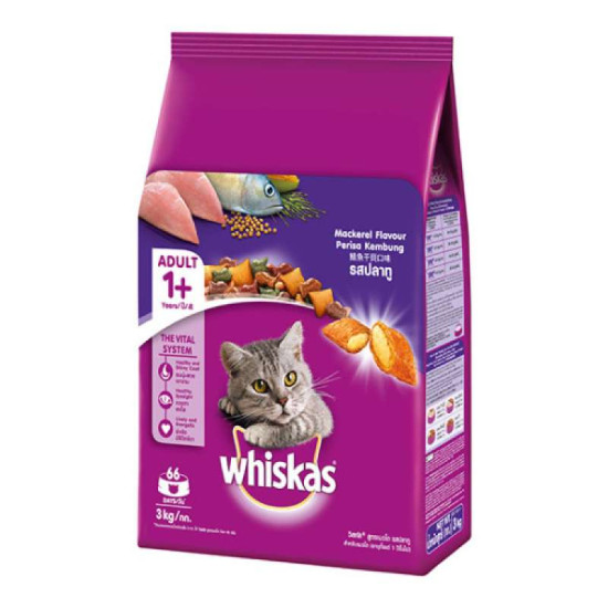 WHISKAS MACKEREL 3KG