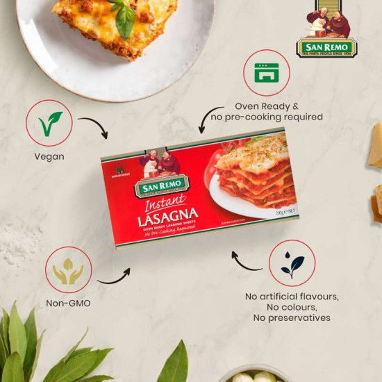 SAN REMO INSTANT LASAGNA 250GM