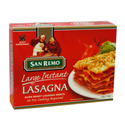 SAN REMO LARGE SHEET LASAGNA SAN REMO LARGE SHEET LASAGNA