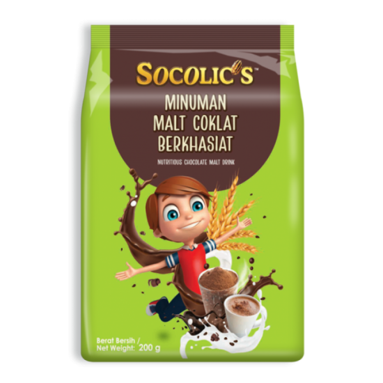 SOCOLIC'S CHOCO MALT 200GM