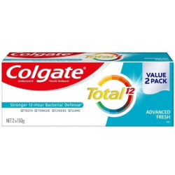 COLGATE TOOTHPASTE TOTAL ADVANCED FRESH 150G*2 COLGATE TOOTHPASTE TOTAL ADVANCED FRESH 150G*2