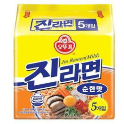 OTTOGI JIN RAMEN MILD MULTIPACK 120GM*5 OTTOGI JIN RAMEN MILD MULTIPACK 120GM*5