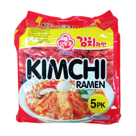 OTTOGI KIMCHI RAMEN MUTLIPACK 120GM*5