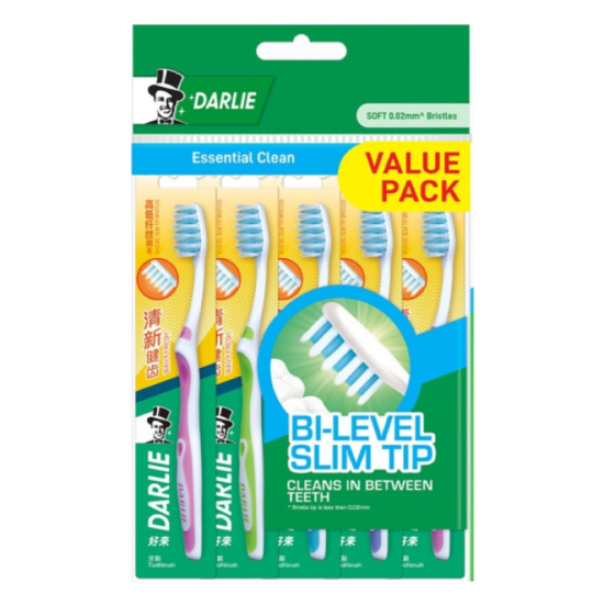 DARLIE TOOTHBRUSH WAVY FRESH SOFT 5'S