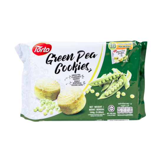 TORTO THE COOKIES COTTAGE GREEN PEA 144GM