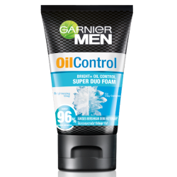 GARNIER MEN OIL CONTROL ICY SUPER DUO FOAM 100ML GARNIER MEN OIL CONTROL ICY SUPER DUO FOAM 100ML