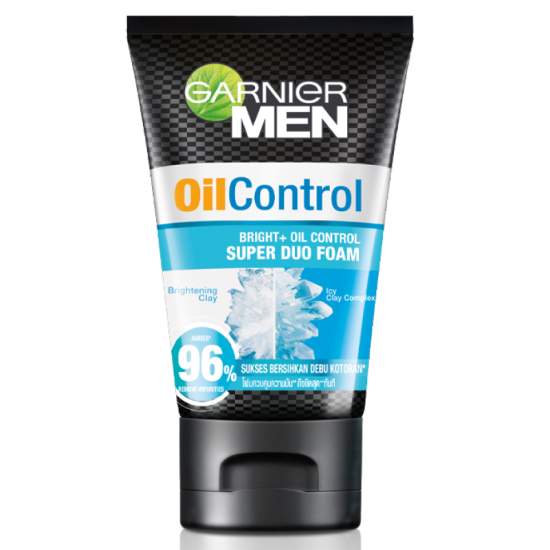 GARNIER MEN OIL CONTROL ICY SUPER DUO FOAM 100ML