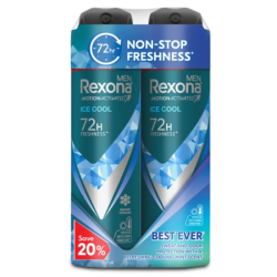 REXONA MEN DEODORANT SPRAY ICE COOL 135ML*2 REXONA MEN DEODORANT SPRAY ICE COOL 135ML*2