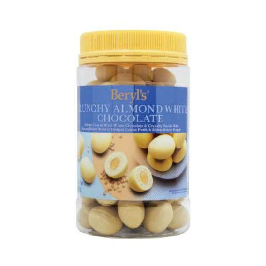 BERYL'S CRUNCHY ALMOND WHITE CHOCOLATE 380GM