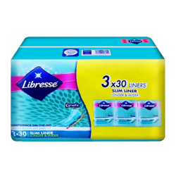 LIBRESSE GREEN TEA LONGER & WIDER PANTYLINER 19CM  LIBRESSE GREEN TEA LONGER & WIDER PANTYLINER 19CM