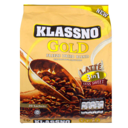 KLASSNO GOLD FREEZE DRIED 3IN1 LATTE 20GM*20 KLASSNO GOLD FREEZE DRIED 3IN1 LATTE 20GM*20