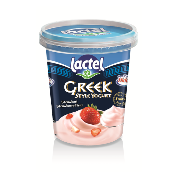 LACTEL GREEK STYLE YOGURT STRAWBERRY 470G