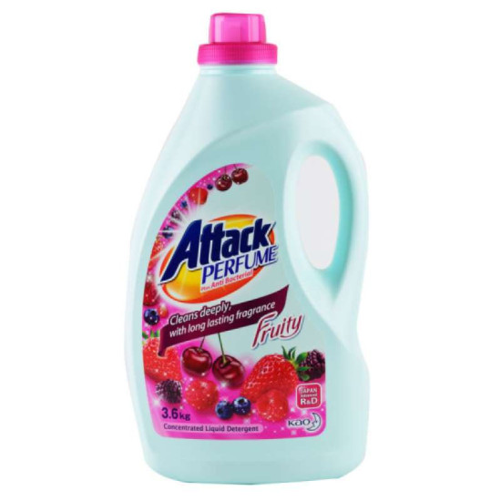 ATTACK LIQUID DETERGENT FRUITY 3.6KG