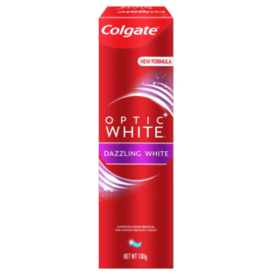 COLGATE TOOTHPASTE OPTIC WHITE DAZZLING MINT 100GM