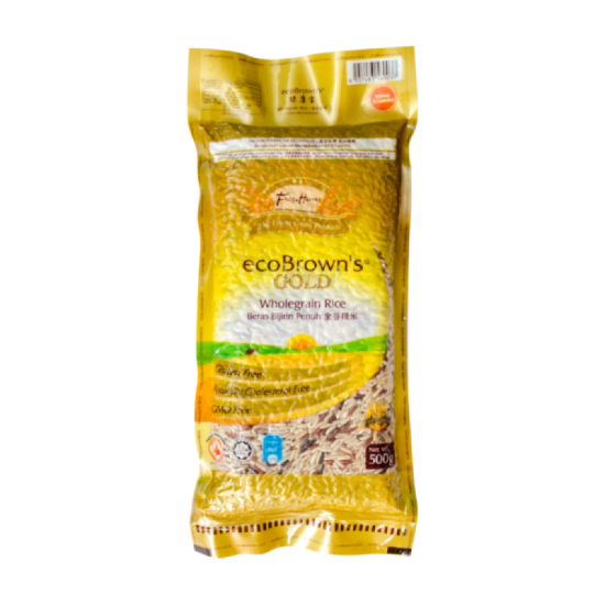 ECOBROWN GOLD UNPOLISHED BROWN RICE 500GM