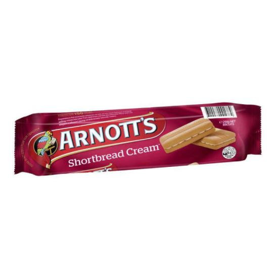 ARNOTT'S SHORTBREAD CREAM BISCUIT 250GM