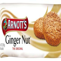 ARNOTT'S GINGER NUT 250GM ARNOTT'S GINGER NUT 250GM