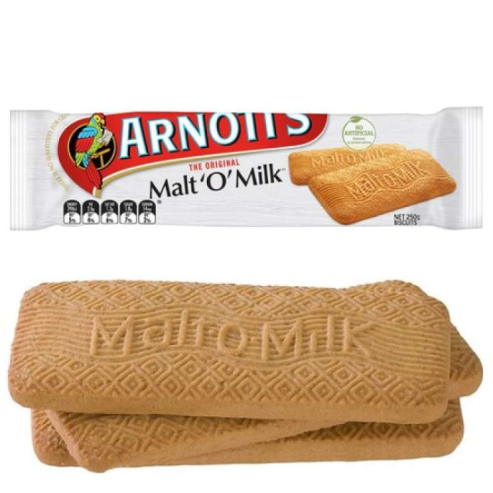 ARNOTT'S MALT O MILK 250GM