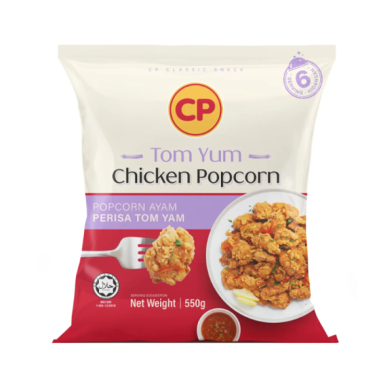 CP TOMYUM CHICKEN POPCORN 550G