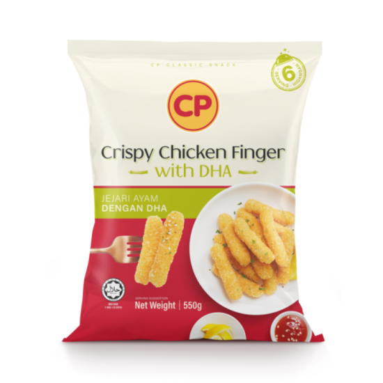 CP CRISPY CHICKEN FINGER WITH DHA 550G
