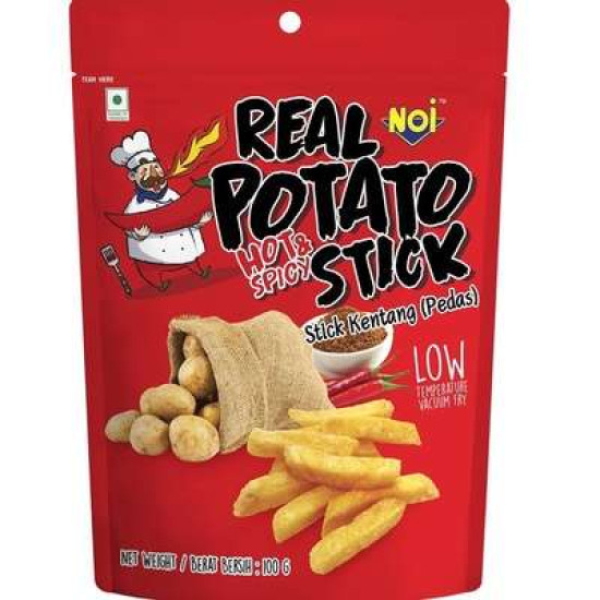 NOI REAL POTATO STICK HOT & SPICY 100GM