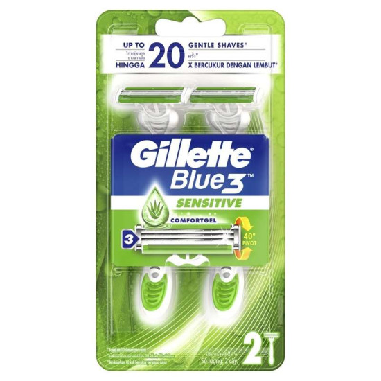 GILLETTE BLUE 3 SENSITIVE 2'S