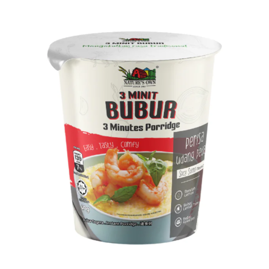 NATURE'S OWN PORRIDGE SPICY SHRIMP 45GM