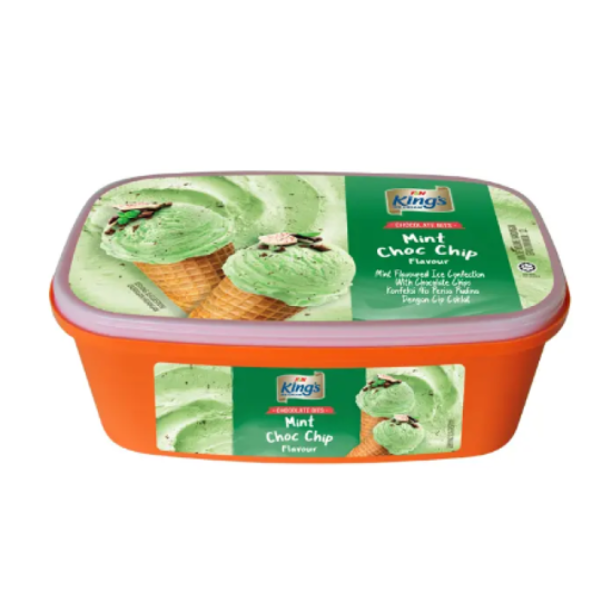 KING'S ICE CREAM MINT CHOCOLATE CHIP 1.2L