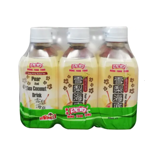 HUNG FOOK TONG PEAR AND SEA COCONUT DRINK 250ML*6