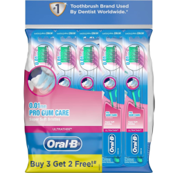 ORAL-B TOOTBRUSH ULTRATHIN GUM CARE EXTRA SOFT 5'S ORAL-B TOOTBRUSH ULTRATHIN GUM CARE EXTRA SOFT 5'S