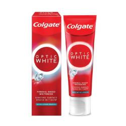 COLGATE TOOTHPASTE OPTIC WHITE EXFOLIATING 100GM COLGATE TOOTHPASTE OPTIC WHITE EXFOLIATING 100GM