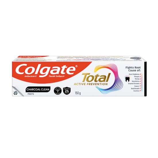 COLGATE TOOTHPASTE TOTAL CHARCOAL CLEAN 150G