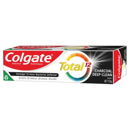 COLGATE TOOTHPASTE TOTAL CHARCOAL DEEP CLEAN 150G