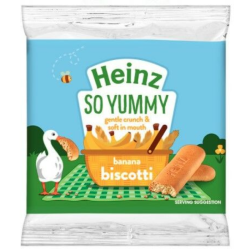 HEINZ SO YUMMY BANANA BISCOTTI 60G HEINZ SO YUMMY BANANA BISCOTTI 60G