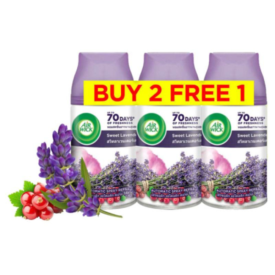 AIR WICK FRESHMATIC - SWEET LAVENDER B2F1 250ML