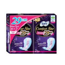 SOFY B/FIT COM. NITE SLIM WG 29CM 16'S*2