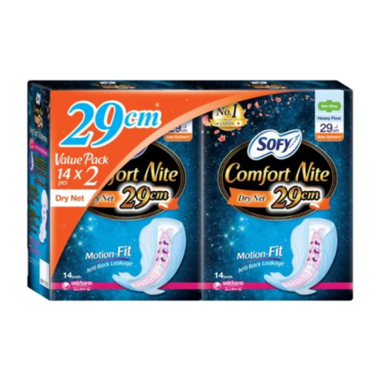 SOFY SIDE GARTHER COMFORT NITE SLIM WG 29CM 14'S*2