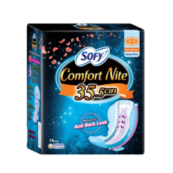 SOFY SIDE GATHER COMFORT NITE SLIM WING 35.5CM*14'S SOFY SIDE GATHER COMFORT NITE SLIM WING 35.5CM*14'S