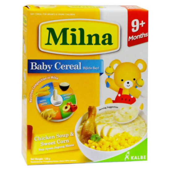 MILNA CEREAL 6+ CHICKEN & CORN 120G