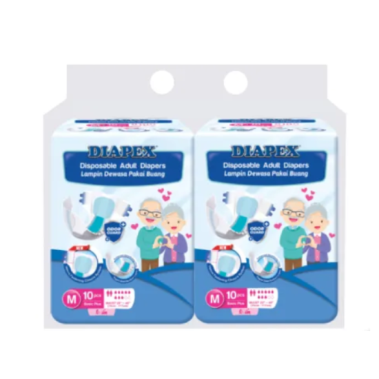 DIAPEX ADULT DIAPERS (T/PACK) M10S*2