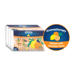 KLEENEX FACIAL TISSUE 3PLY CITRUS 44S*4 KLEENEX FACIAL TISSUE 3PLY CITRUS 44S*4