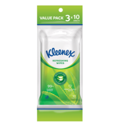 KLEENEX REFRESHING WIPES 10S*3 KLEENEX REFRESHING WIPES 10S*3
