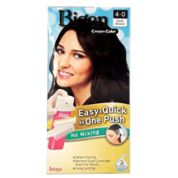 BIGEN CREAM E&Q 1 PUSH 4.0 DARK BROWN