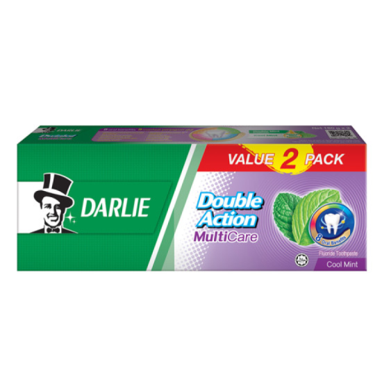 DARLIE TOOTHPASTE DOUBLE ACTION MULTICARE 180G*2