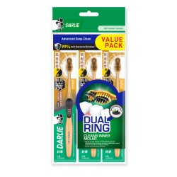 DARLIE TOOTHBRUSH CHARCOAL GOLD SOFT 3'S DARLIE TOOTHBRUSH CHARCOAL GOLD SOFT 3'S