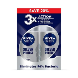 NIVEA MEN DEODORANT - SILVER PROTECT 50ML*2 NIVEA MEN DEODORANT - SILVER PROTECT 50ML*2