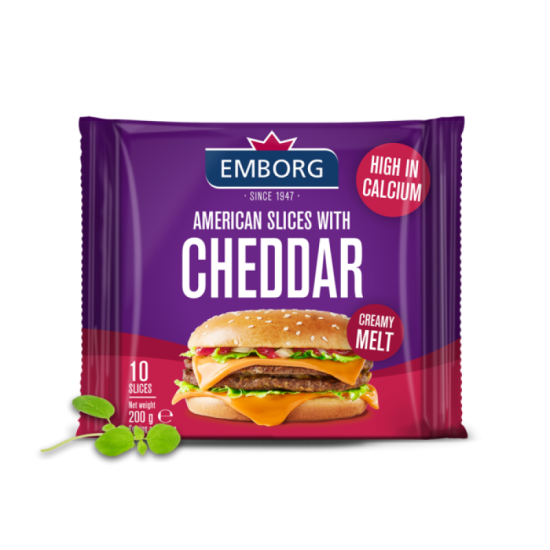 EMBORG PSC CHEDDAR AMERICAN 200G