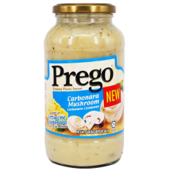 PREGO CARBONARA MUSHROOM 665G PREGO CARBONARA MUSHROOM 665G